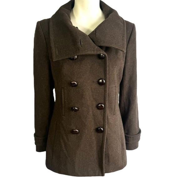 ARITZIA WILFRED PEA COAT MADE IN WOOL CASHMERE DOUBLE BREAST WINTER JACKET SMALL - Picture 17 of 17